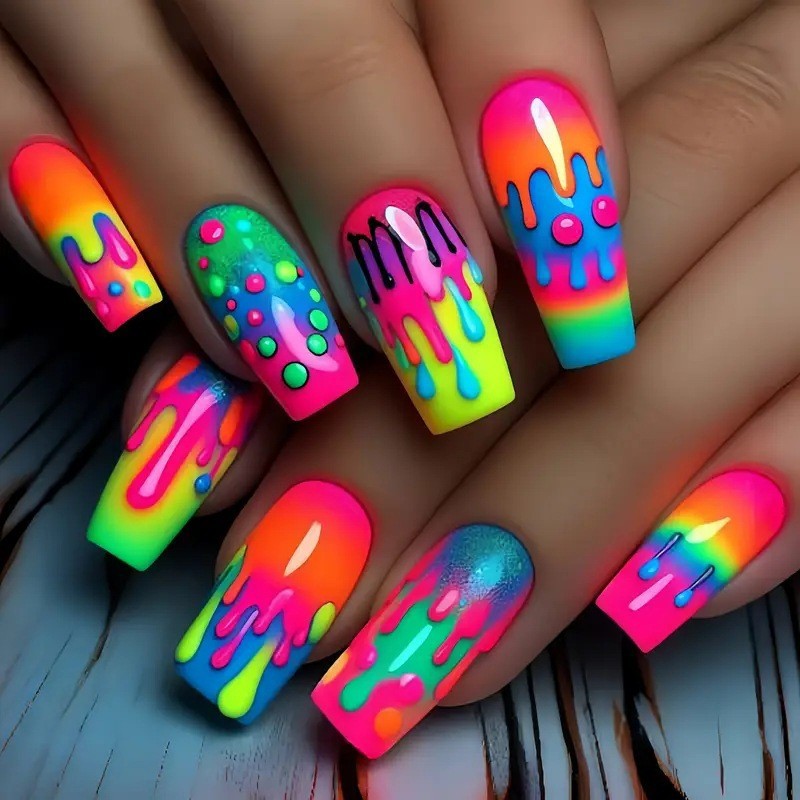 Nail Extension Tips - 24pcs/set short Medium Long fake nails