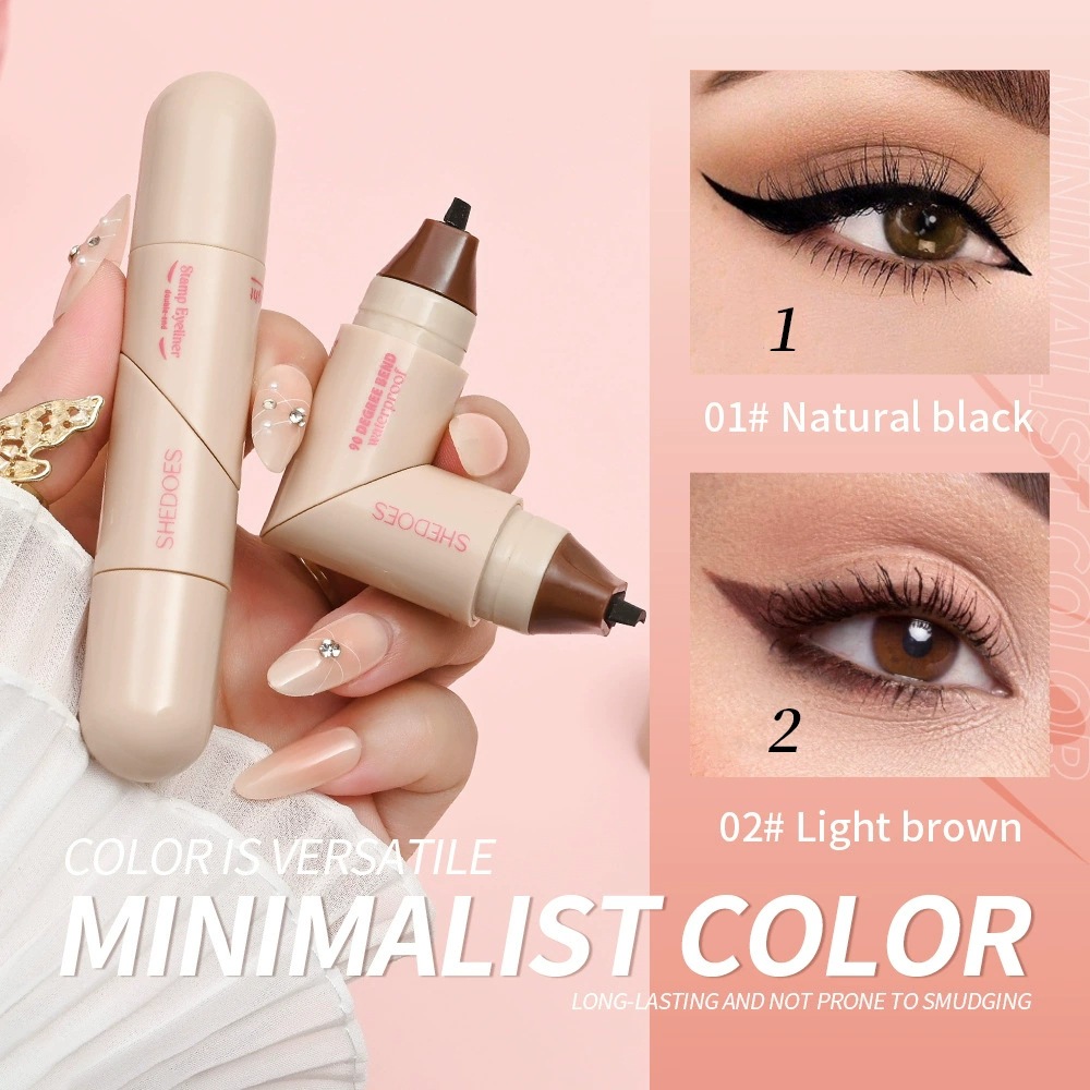 Beauty Mark Makeup - SHEDOES Double Head Stamp Eyeliner Waterproof