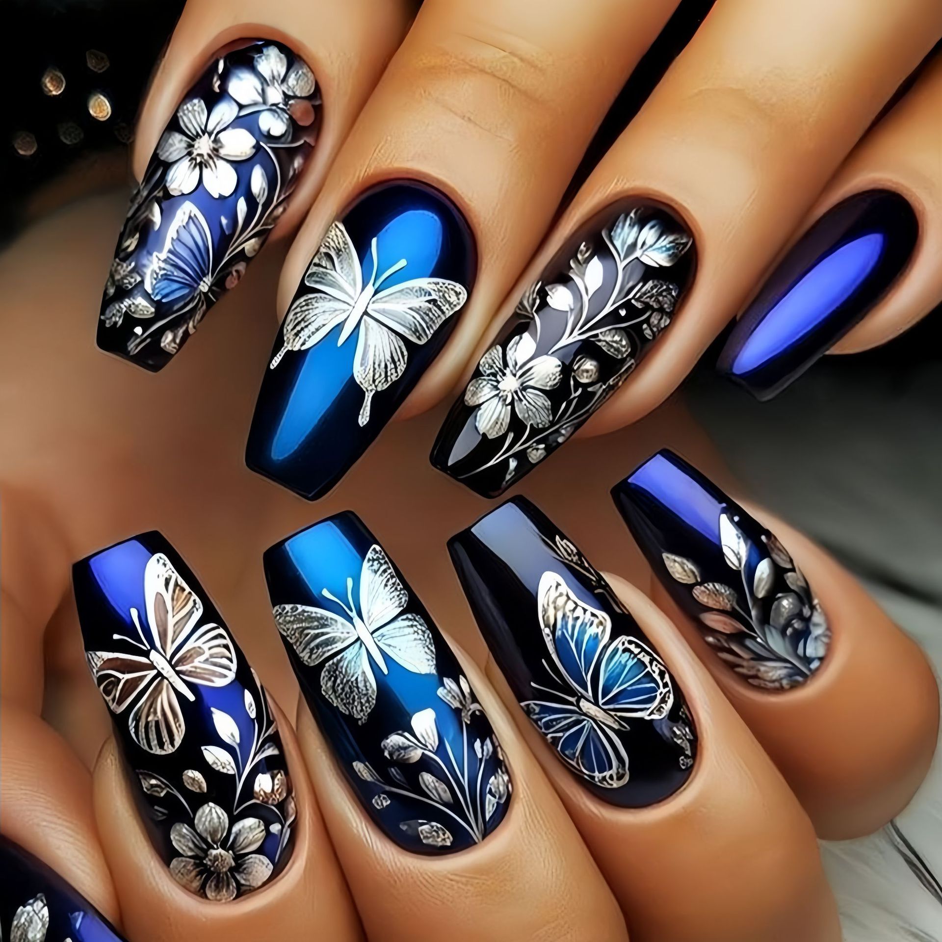 Nail Extension Tips - Medium long fake nails for women