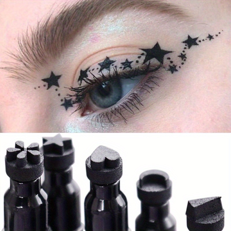 Beauty Mark Makeup - Star Liquid Eyeliner Black Moon Stamp