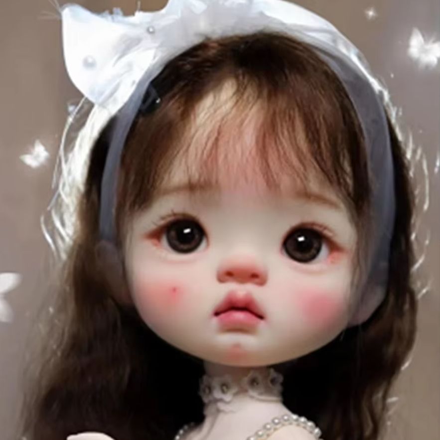 Beauty Makeup Fashion - Amber Girl Head Resin Doll Part,