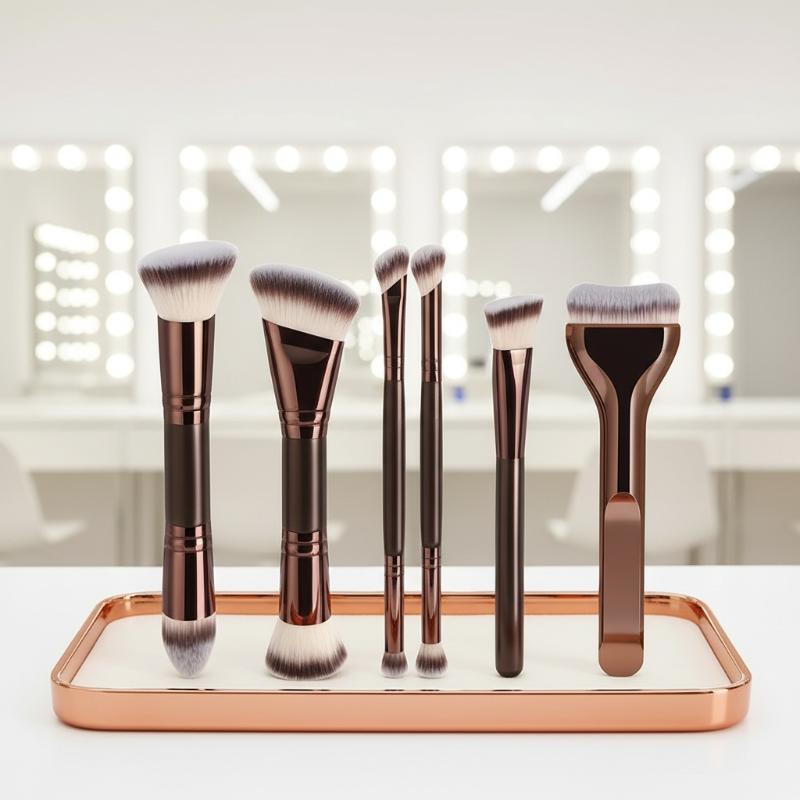 Double Head Face Makeup Brush  - Huda Beauty Makeup Brush Set recension och pris