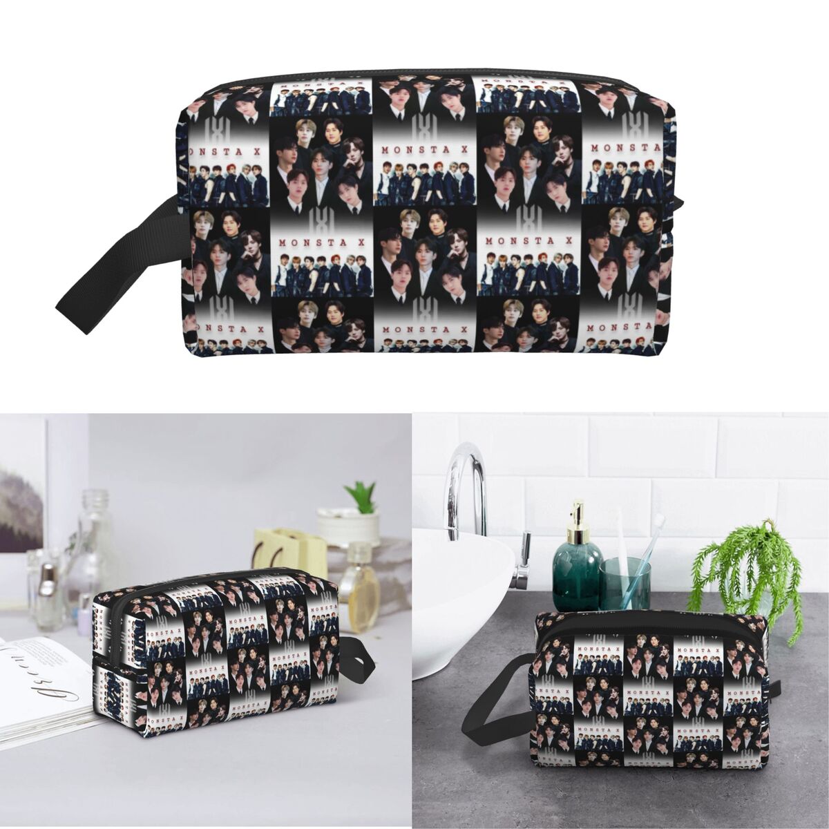 Monsta X Kpop Makeup Bag Cosme - X Beauty Makeup recension och pris