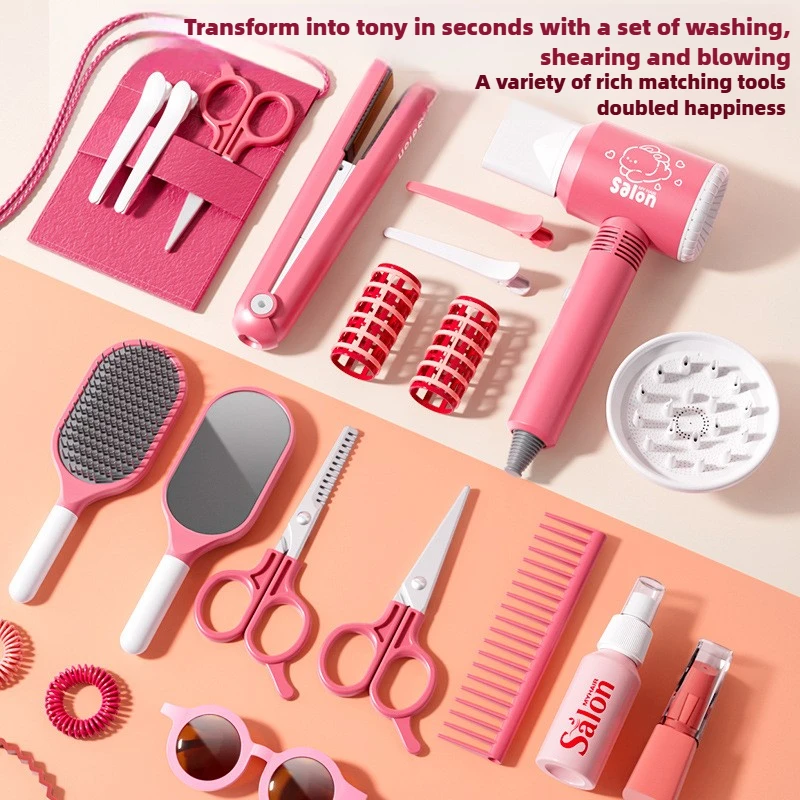 Girls Beauty Salon Set Kids Ha - Beauty Makeup Fashion recension och pris