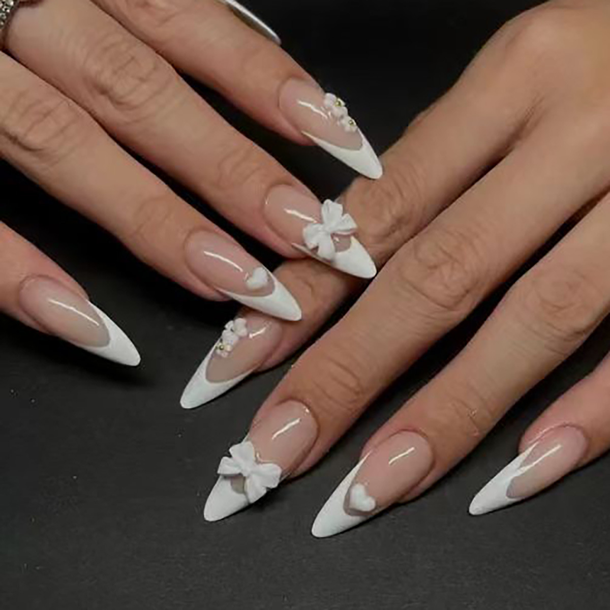 24pcs Fashion Rhinestone Press - Nail Extension Tips recension och pris
