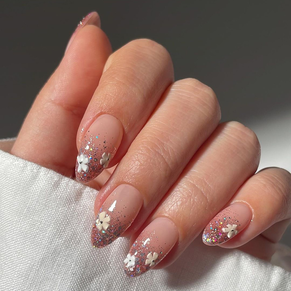 24pcs Fashion Rhinestone Press - Nail Extension Tips recension och pris