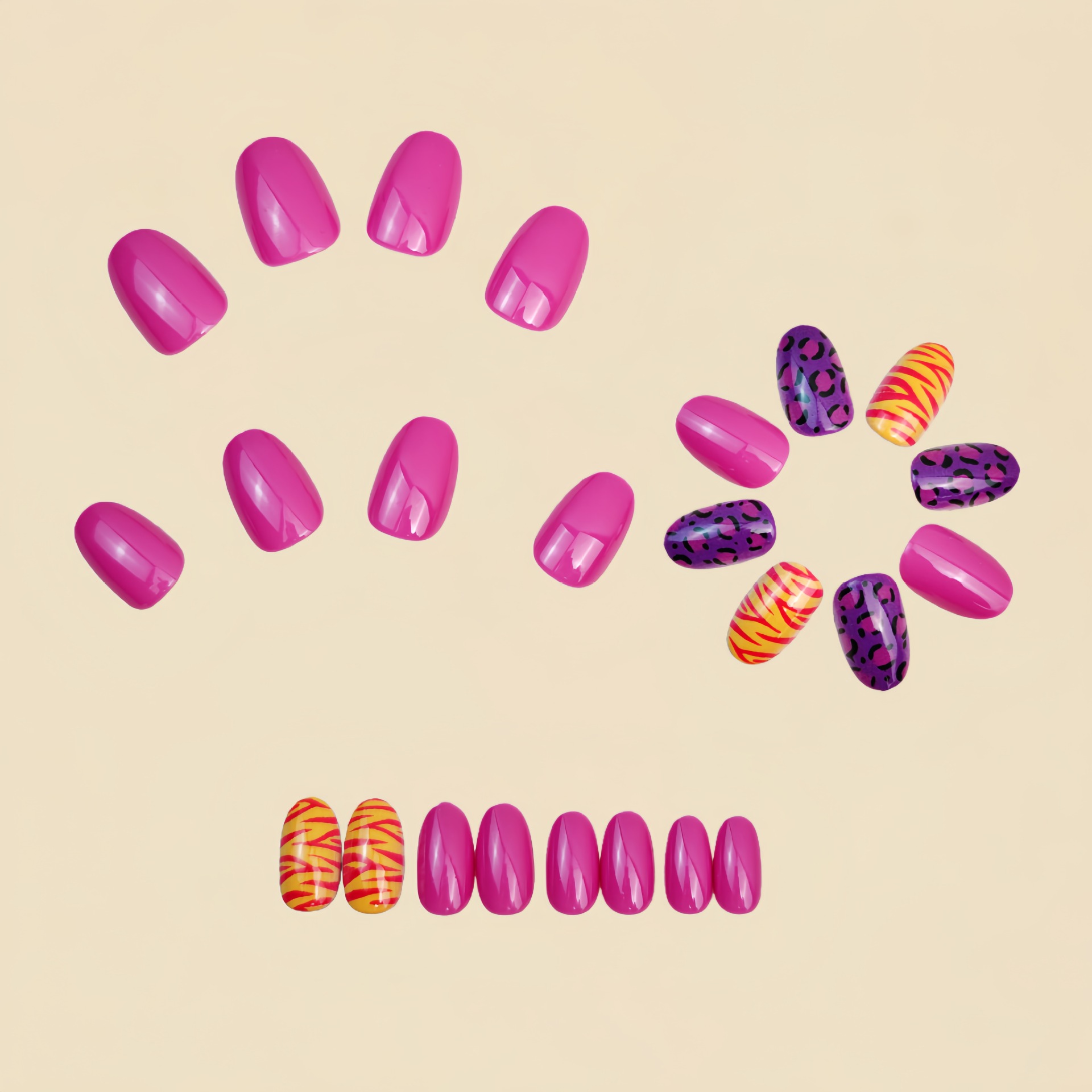Short long fake nails for wome - Nail Extension Tips recension och pris