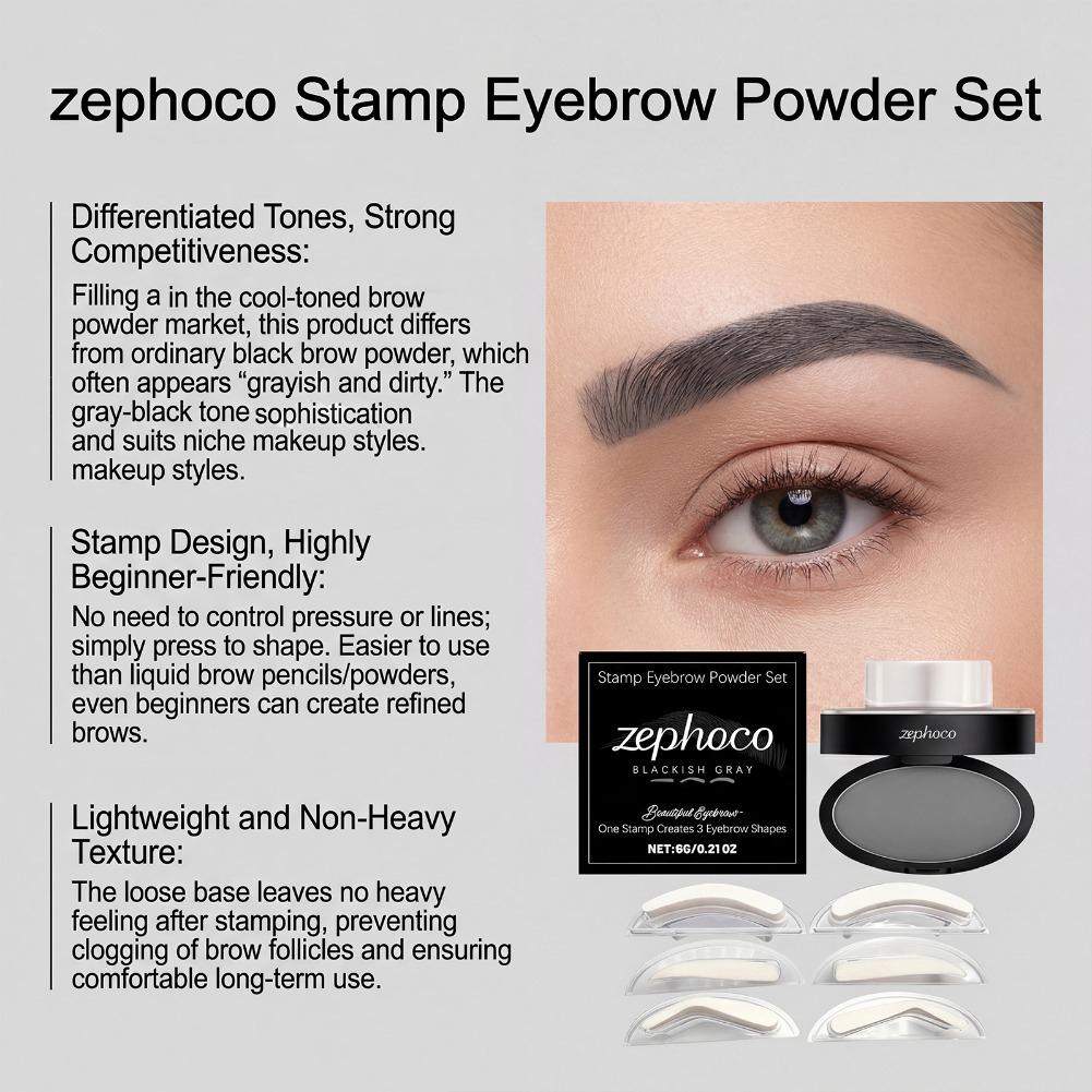 Quick Shaping Eyebrow Stamp Po - Beauty Mark Makeup recension och pris