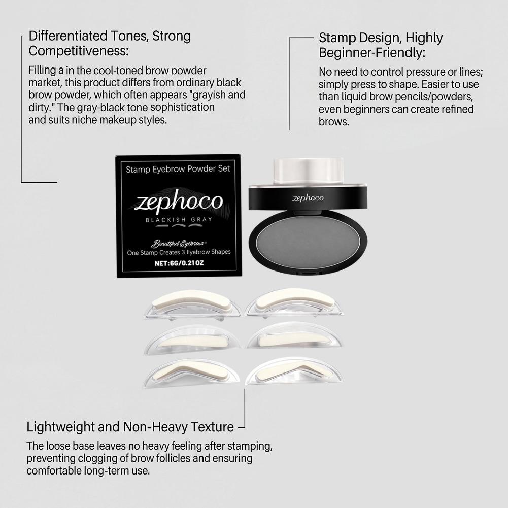 Quick Shaping Eyebrow Stamp Po - Beauty Mark Makeup recension och pris