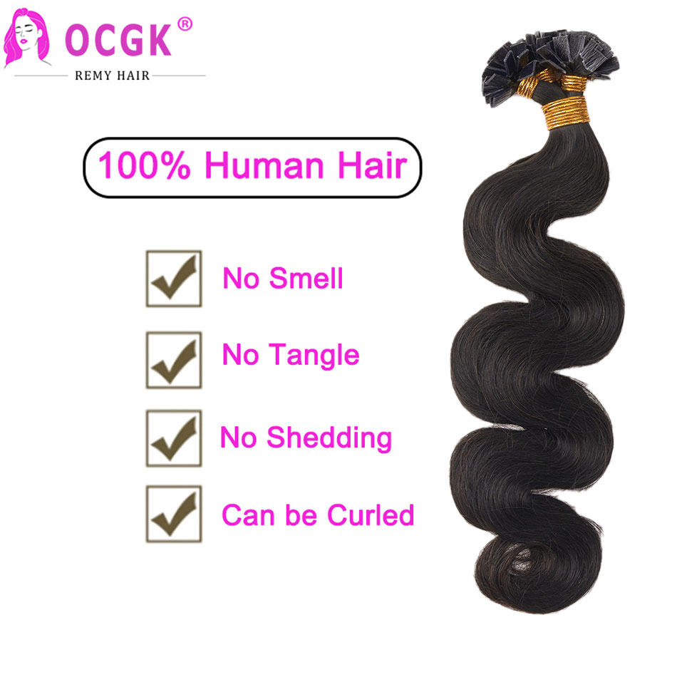 OCGK Body Wave Nail Flat Tip H - Nail Extension Tips recension och pris