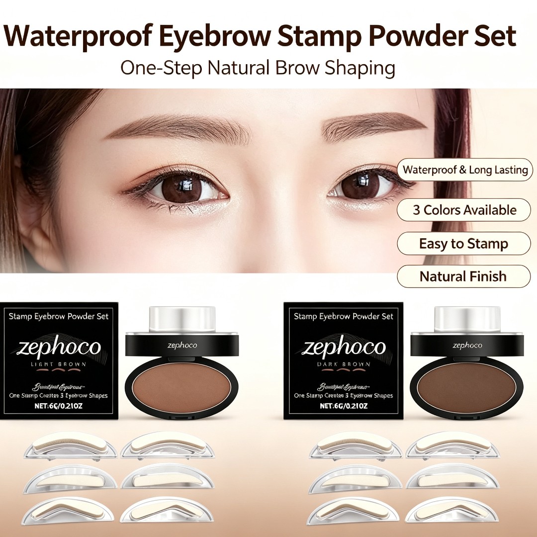 Eyebrow Powder Stamp Kit Water - Beauty Mark Makeup recension och pris