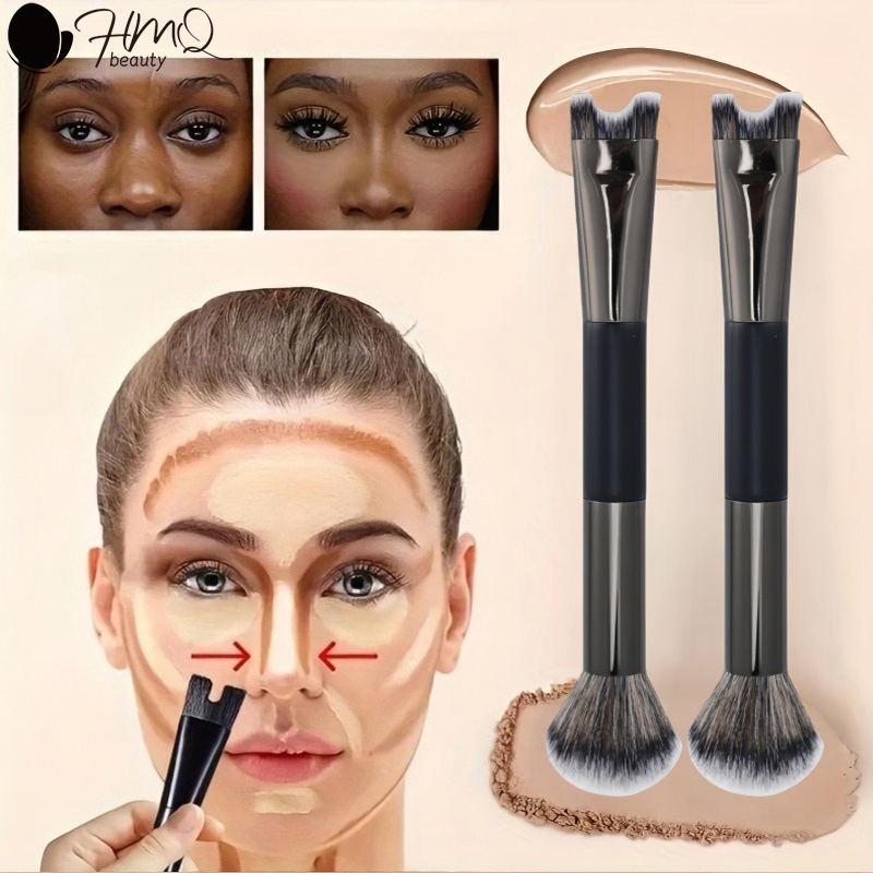 U-Shaped Dual Head Makeup Brus - Huda Beauty Makeup Brush Set recension och pris