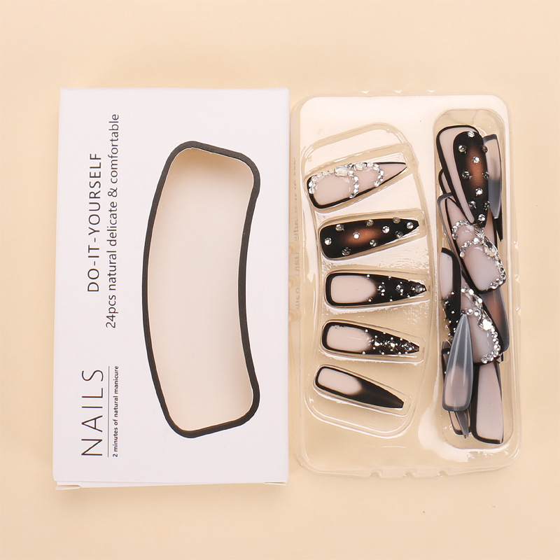 Long Pointed Press-On Nails wi - Nail Extension Tips recension och pris
