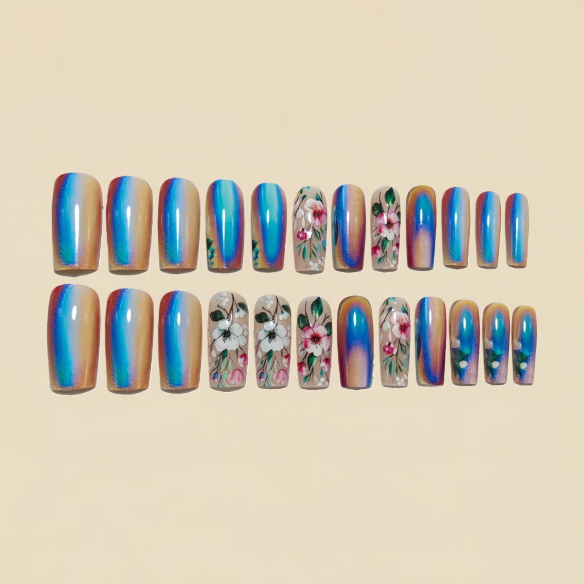 Medium long fake nails for wom - Nail Extension Tips recension och pris