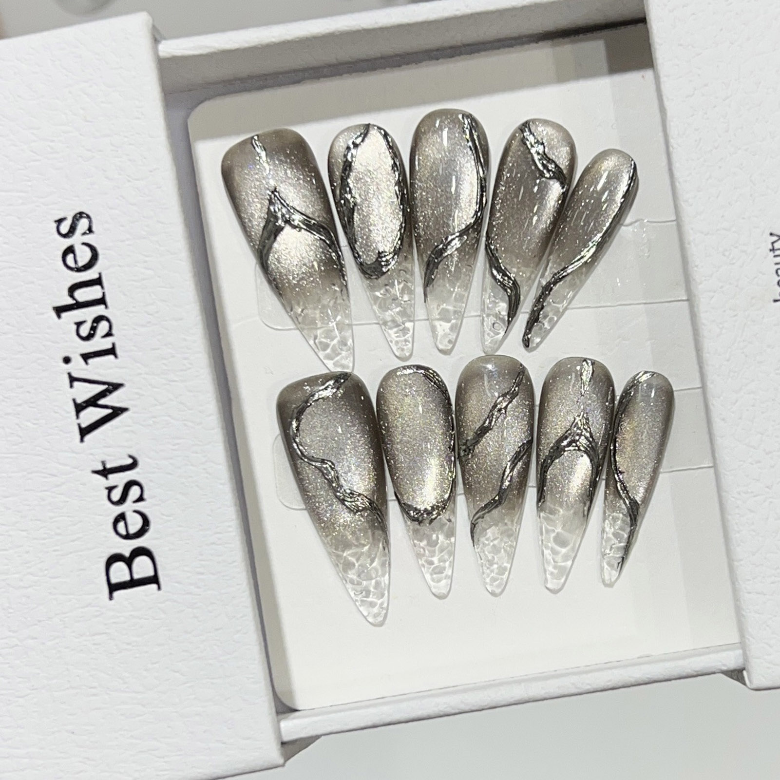10pcs Halloween False Nails Re - Nail Extension Tips recension och pris