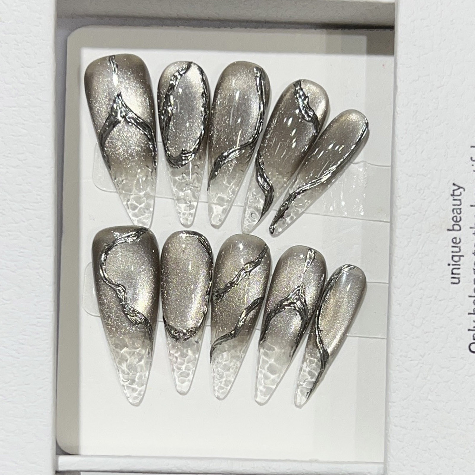 10pcs Halloween False Nails Re - Nail Extension Tips recension och pris