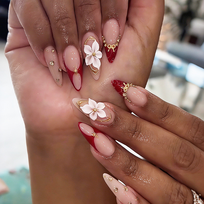 24pcs Finished Almond Press on - Nail Extension Tips recension och pris