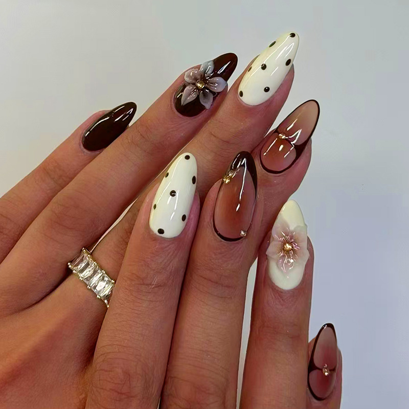 24pcs Finished Almond Press on - Nail Extension Tips recension och pris