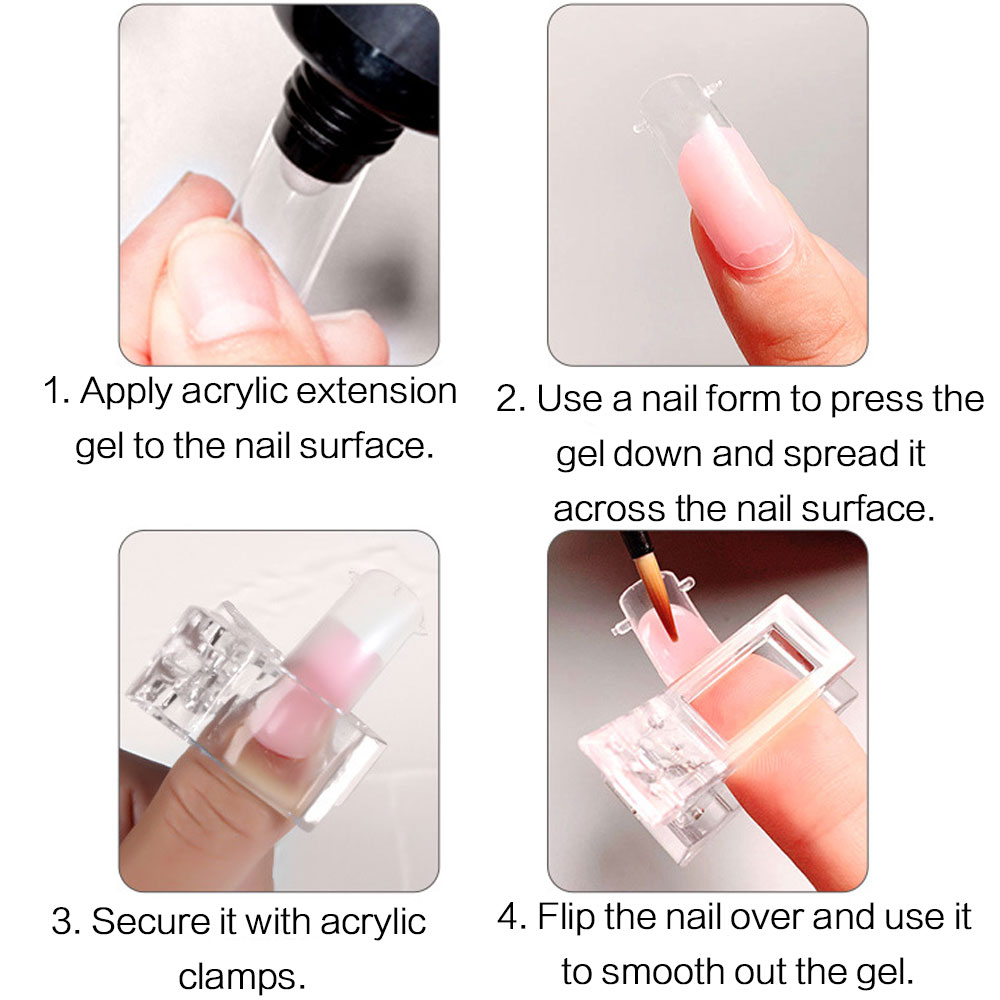 5 Pcs Flexible Soft Poly Gel N - Nail Extension Tips recension och pris