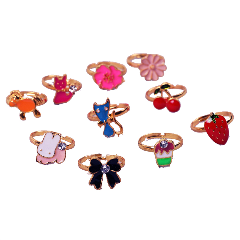 10/20 pcs Children Cute Ring A - Beauty Makeup Fashion recension och pris