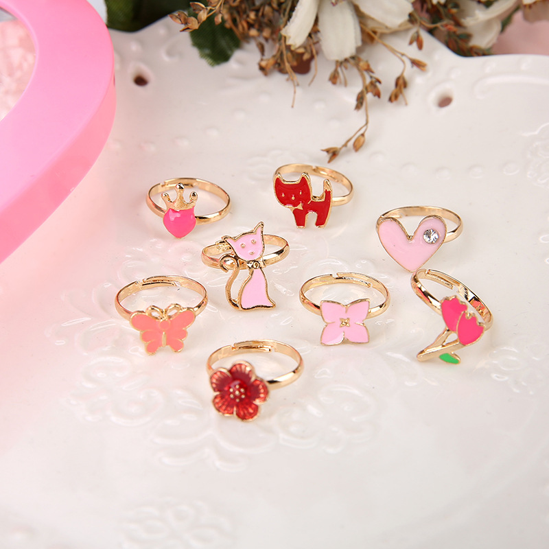 10/20 pcs Children Cute Ring A - Beauty Makeup Fashion recension och pris