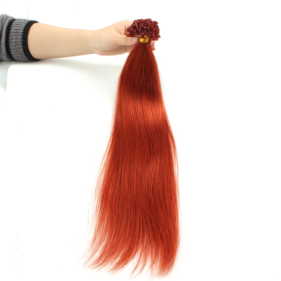 Lovevol Copper Red U Tip Hair  - Nail Extension Tips recension och pris