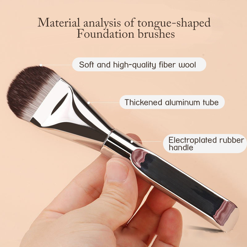1pc Tongue-Shaped Seamless Fou - Beauty Mark Makeup recension och pris