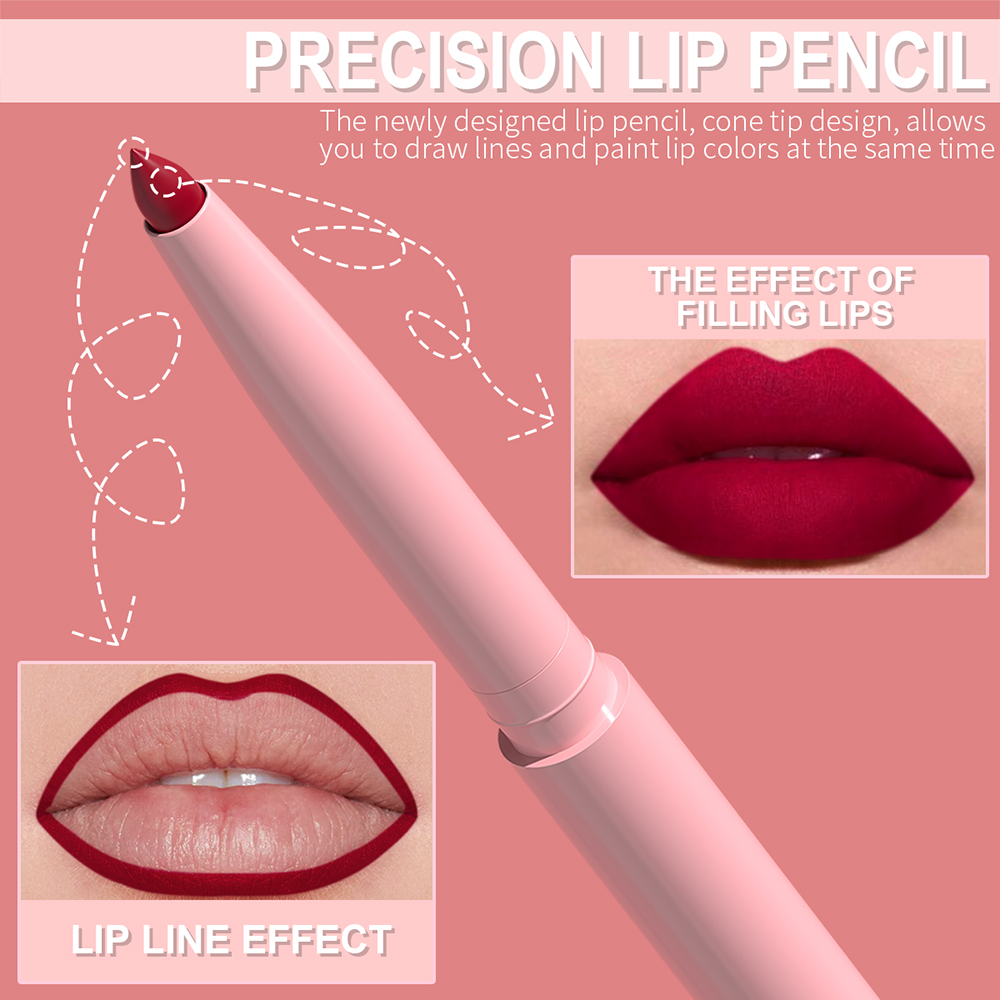 6pcs Lip Liner Pen Set Long-La - X Beauty Makeup recension och pris